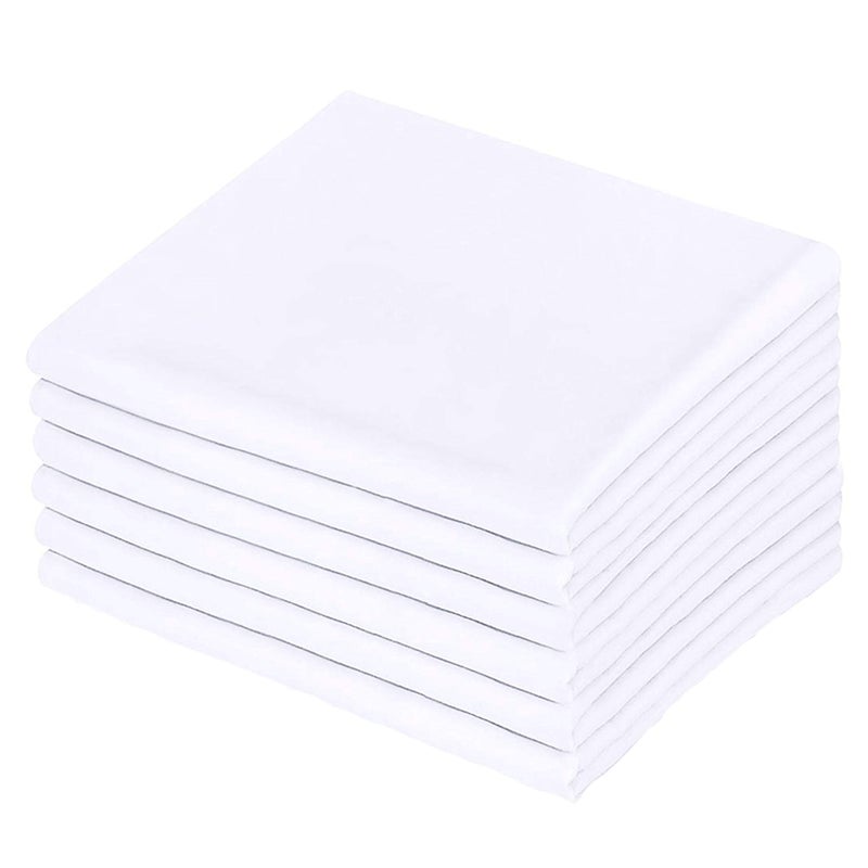 LEISUREWEEK Premium White Pillowcases 6 Pack, Standard Queen Size, Soft Brushed 1800 Thread Count Microfiber, Allergies Free, Wrinkle Resistant, Tailoring Iron, 0.5 Dozen Bulk Pillowcases Set - Image 1